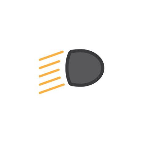 tunnel safety icon dipped headlights