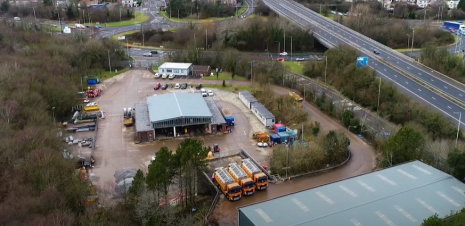 Aerial view of Coryton depot