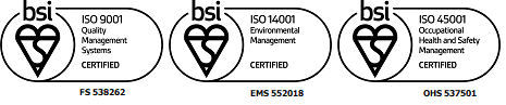 BSI Assurance Mark ISO 45001, ISO 14001, ISO 9001