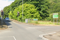 a55 Junction 20 westbound on slip