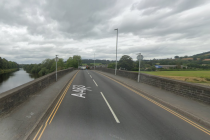 Streetview picture of the A483 Builth Wells