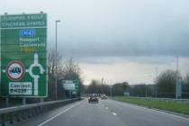 Street view picture of the A4042